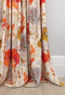 Harper, Burnt Orange - Made to Measure Curtains